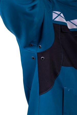 Куртка мужская СТРОНГ от механических воздействий и ОПЗ, цвет бирюза/черный Кур 1607