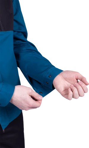 Куртка мужская СТРОНГ от механических воздействий и ОПЗ, цвет бирюза/черный Кур 1607