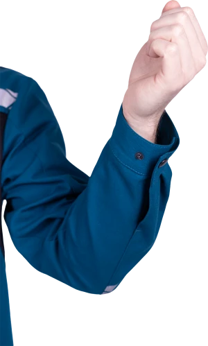 Куртка мужская СТРОНГ от механических воздействий и ОПЗ, цвет бирюза/черный Кур 1607