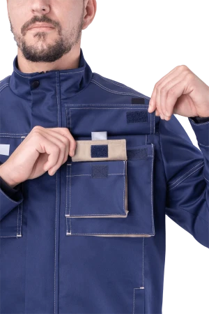 Куртка ДИДЖИТАЛ НЬЮ летняя, т/синий-бежевый Кур 420