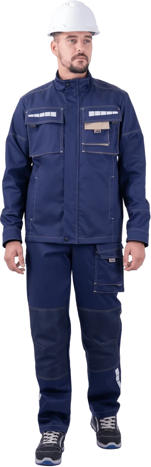 Куртка ДИДЖИТАЛ НЬЮ летняя, т/синий-бежевый Кур 420