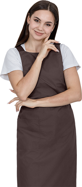 Фартук ЕВРО, коричневый Фар 862