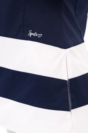 Блуза ЛИНА, сине-белая Блу 013