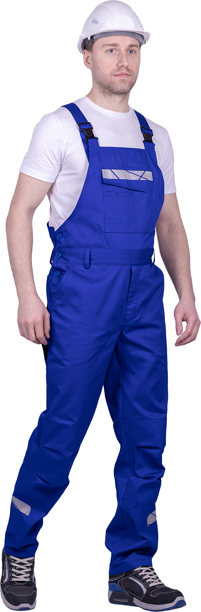 Полукомбинезон мужской СТРОНГ от механических воздействий и ОПЗ, цв. василек Пком 1603
