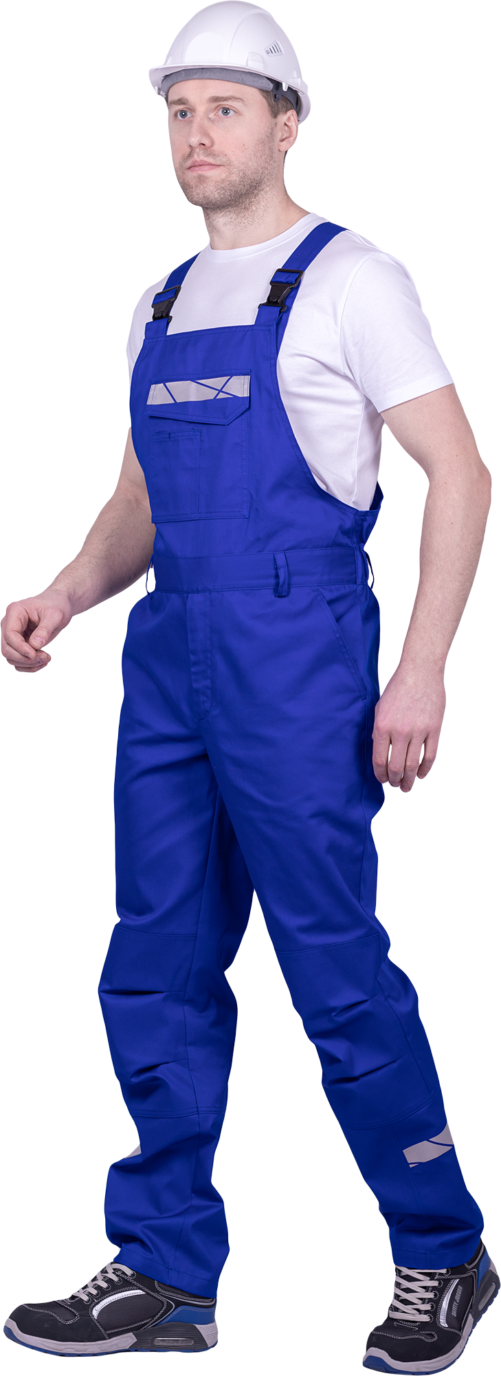 Полукомбинезон мужской СТРОНГ от механических воздействий и ОПЗ, цв. василек Пком 1603