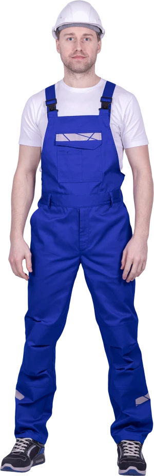 Полукомбинезон мужской СТРОНГ от механических воздействий и ОПЗ, цв. василек Пком 1603