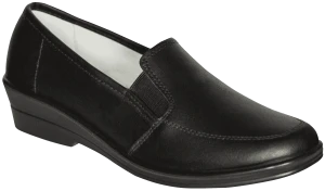 Туфли АЛМИ (67110-00101), женские, кожаные ПУ (черные)