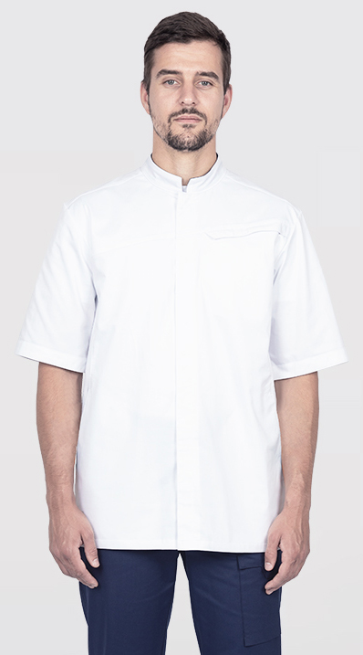 Блуза ЛОРД с коротким рукавом, белая Блу 001