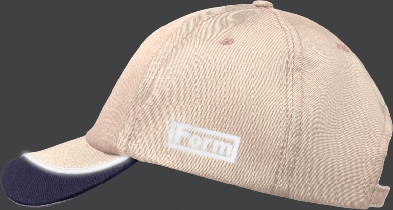 Бейсболка IFORM, бежевый-т.серый