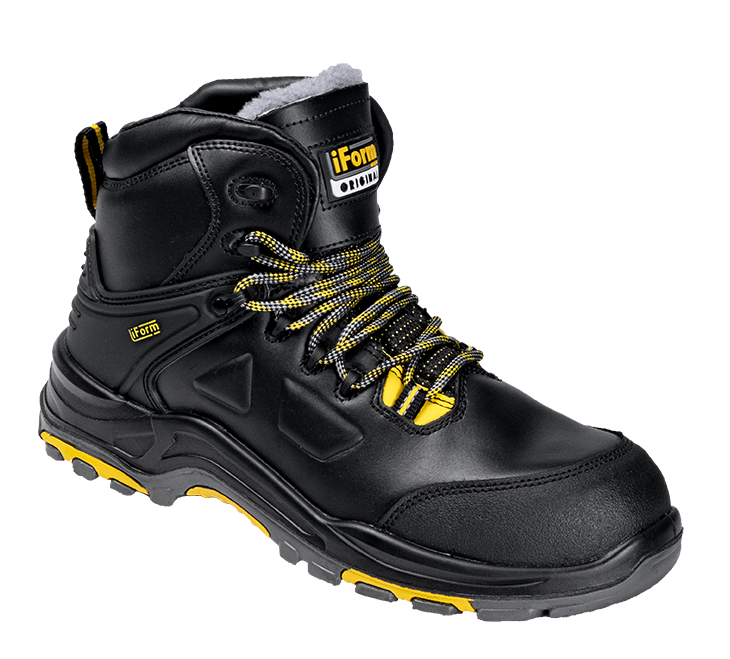 Ботинки iForm® ORIGINAL DIAMOND GRIP (ОРИДЖИНАЛ ДАЙМОНД ГРИП) с КП  и КС нат мех., кожаные ПУ/нитрил