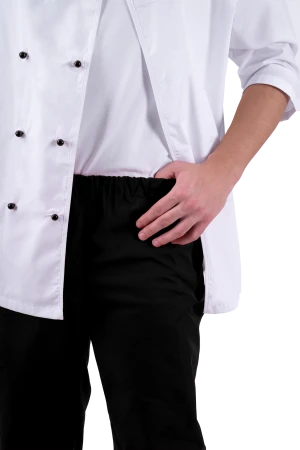 Костюм ШЕФ-ПОВАР, белый-черный Кос 044