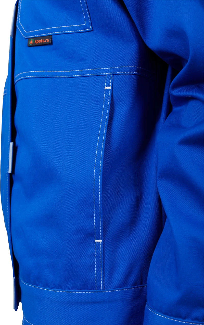 Костюм женский РАЦИОНАЛИЗАТОР от механических воздействий и ОПЗ (куртка, брюки), цвет василёк/серый Кос 795