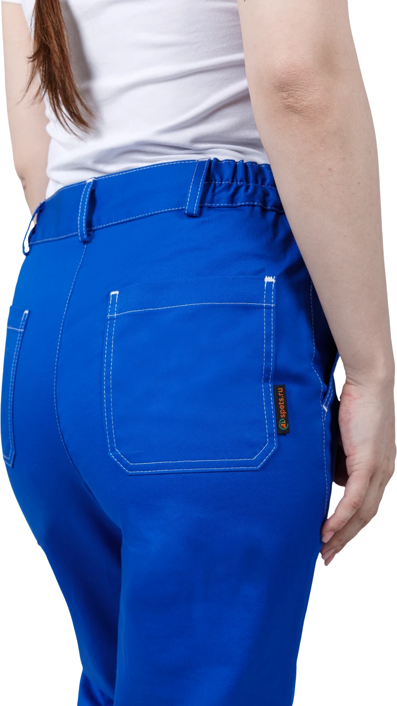 Костюм женский РАЦИОНАЛИЗАТОР от механических воздействий и ОПЗ (куртка, брюки), цвет василёк/серый Кос 795