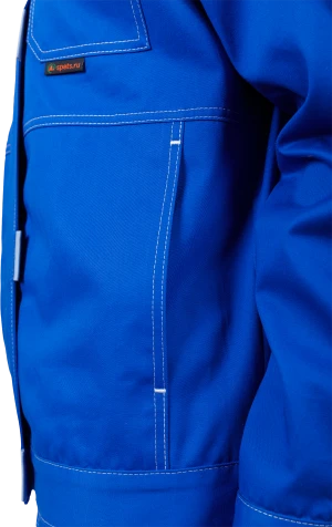 Костюм женский РАЦИОНАЛИЗАТОР от механических воздействий и ОПЗ (куртка, брюки), цвет василёк/серый Кос 795