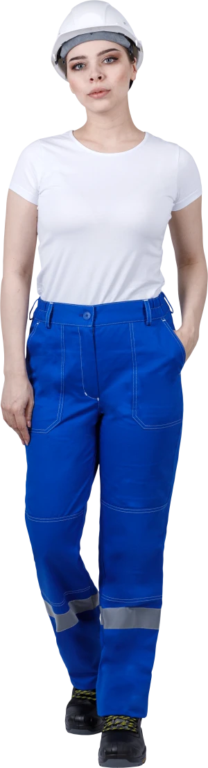 Костюм женский РАЦИОНАЛИЗАТОР от механических воздействий и ОПЗ (куртка, брюки), цвет василёк/серый Кос 795