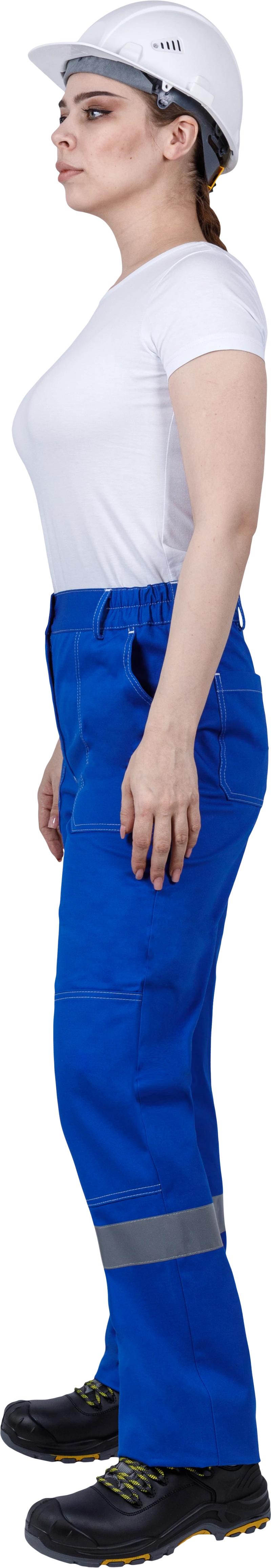 Костюм женский РАЦИОНАЛИЗАТОР от механических воздействий и ОПЗ (куртка, брюки), цвет василёк/серый Кос 795