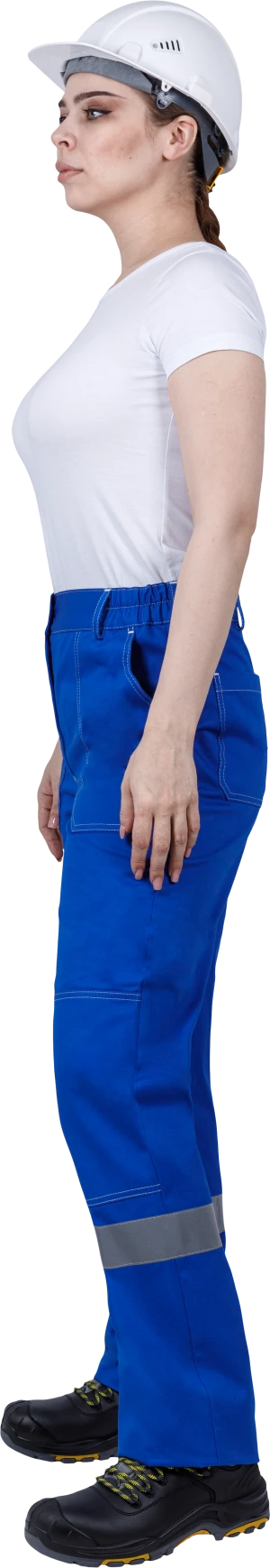 Костюм женский РАЦИОНАЛИЗАТОР от механических воздействий и ОПЗ (куртка, брюки), цвет василёк/серый Кос 795