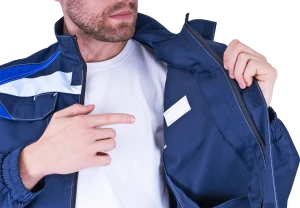 Костюм мужской СТАРАТЕЛЬ от механических воздействий и ОПЗ (куртка, брюки), синий/василек Кос 507.1