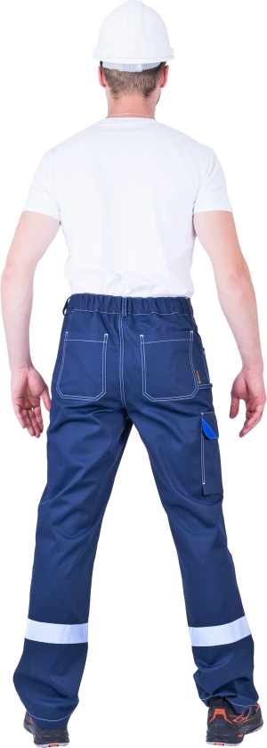 Костюм мужской СТАРАТЕЛЬ от механических воздействий и ОПЗ (куртка, брюки), синий/василек Кос 507.1