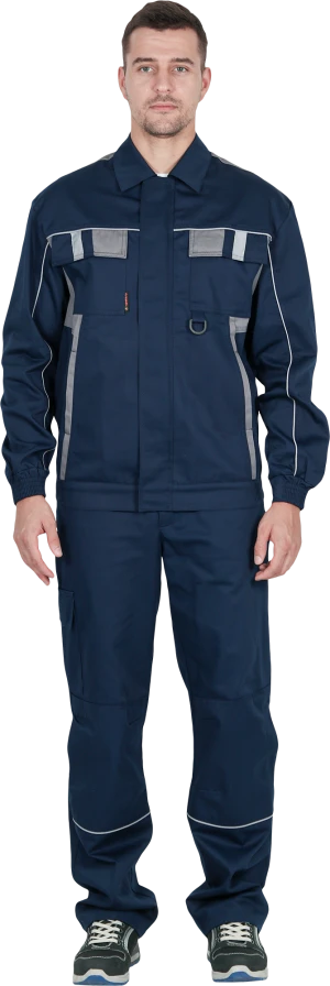 Костюм КОНФОРМ летний, т/синий-серый (Куртка+брюки) Импорт Кос 588.1