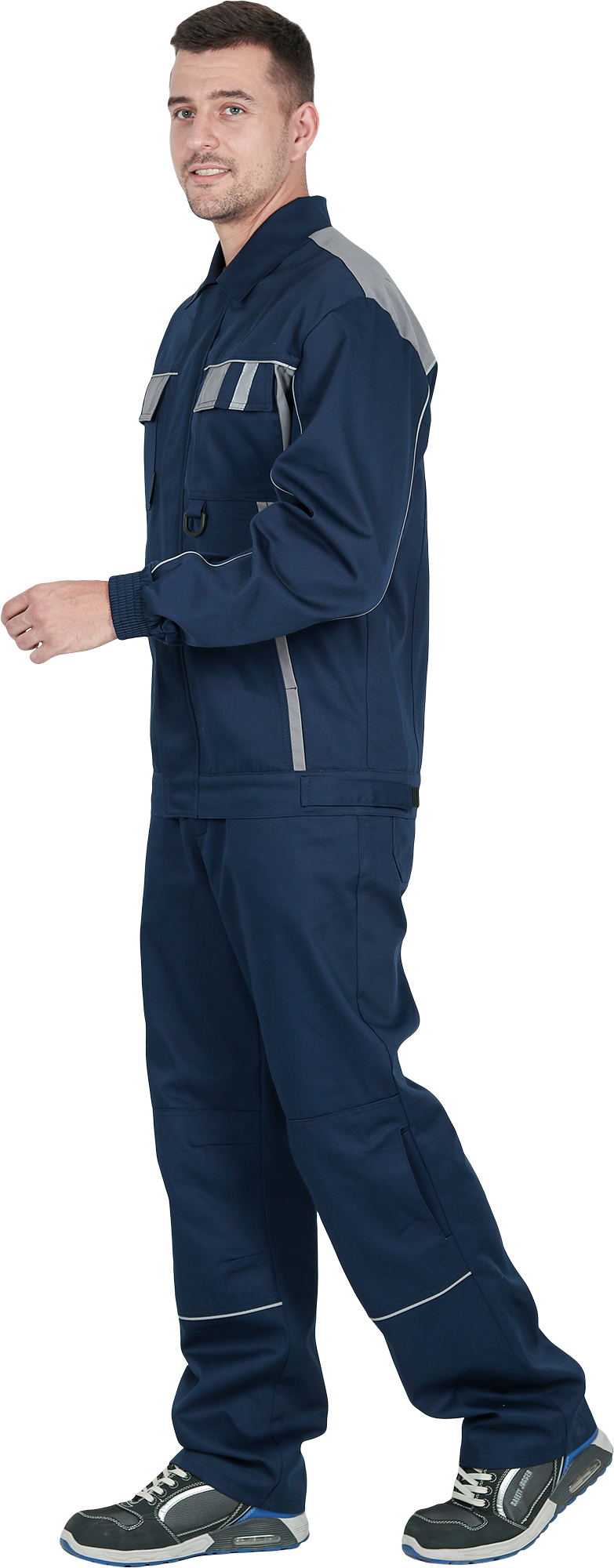 Костюм КОНФОРМ летний, т/синий-серый (Куртка+брюки) Импорт Кос 588.1