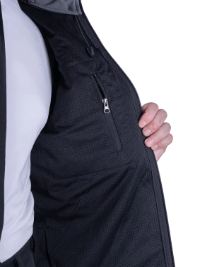 Куртка СОФТШЕЛЛ, серый-черный Кур 616