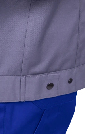 Куртка мужская СТРОНГ от механических воздействий и ОПЗ, цвет серый/василек Кур 1609