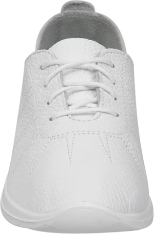 Полуботинки ДЖЕСИ, женские, кожаные ПУ (белые) (арт. 642110-09900) Пол 095