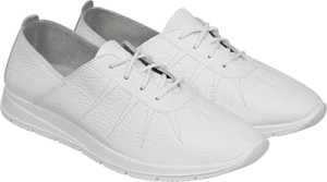 Полуботинки ДЖЕСИ, женские, кожаные ПУ (белые) (арт. 642110-09900) Пол 095