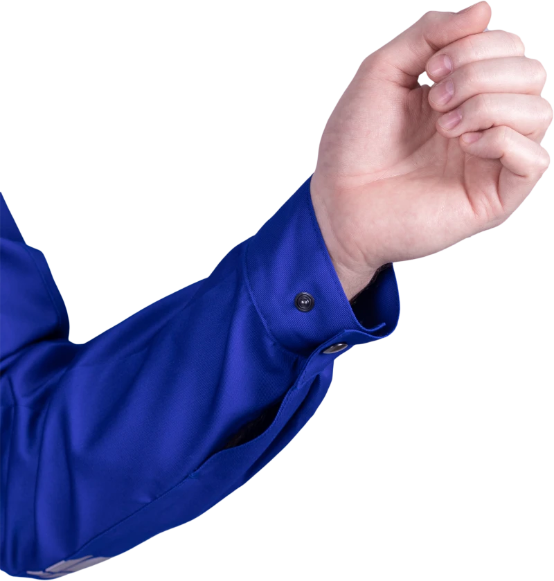 Куртка мужская СТРОНГ от механических воздействий и ОПЗ, цвет василёк/темно-синий Кур 1606.1