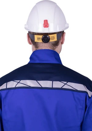 Куртка мужская СТРОНГ от механических воздействий и ОПЗ, цвет василёк/темно-синий Кур 1606.1