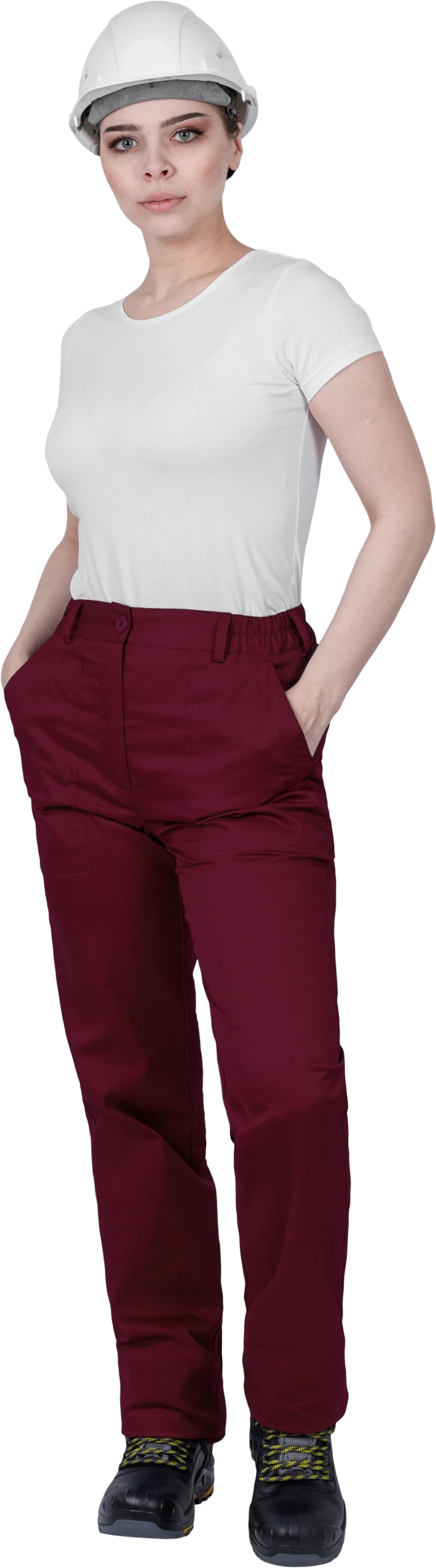 Костюм женский ОПЕРАТОР от механических воздействий и ОПЗ (куртка, брюки), цвет бордо Кос 796