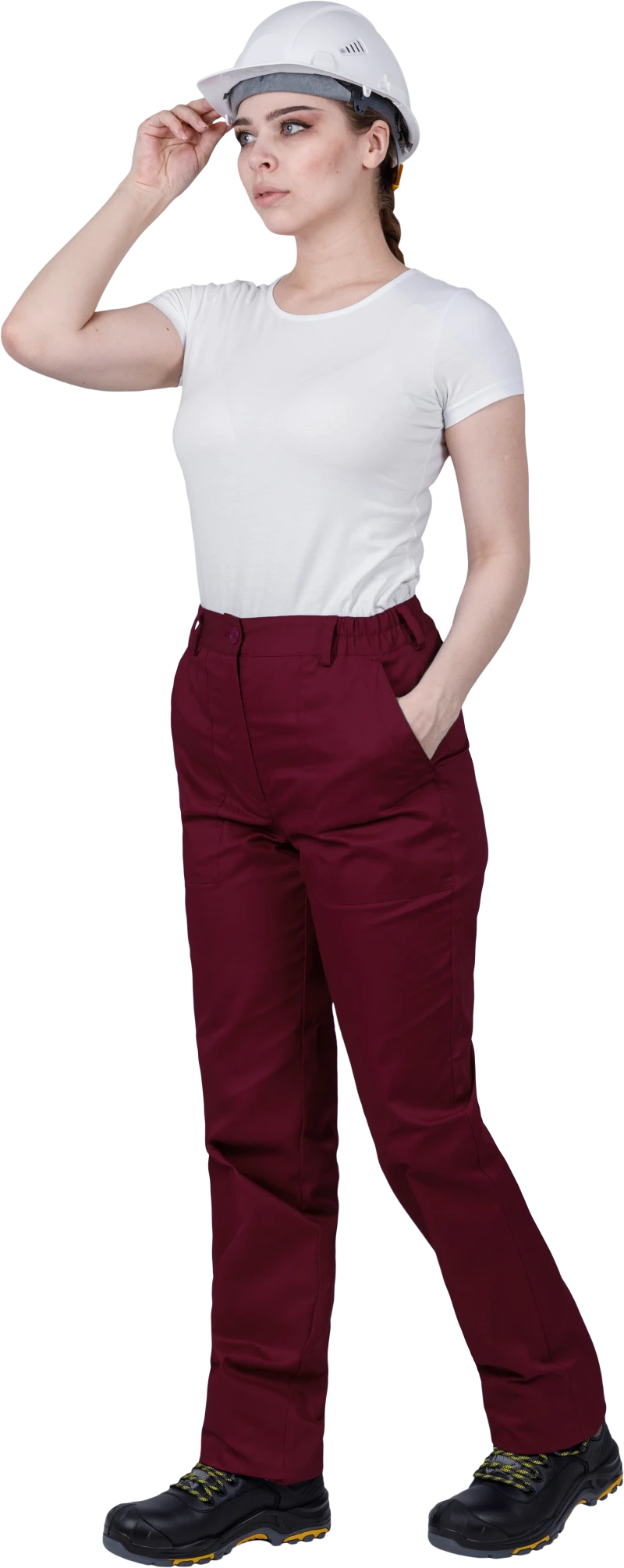 Костюм женский ОПЕРАТОР от механических воздействий и ОПЗ (куртка, брюки), цвет бордо Кос 796