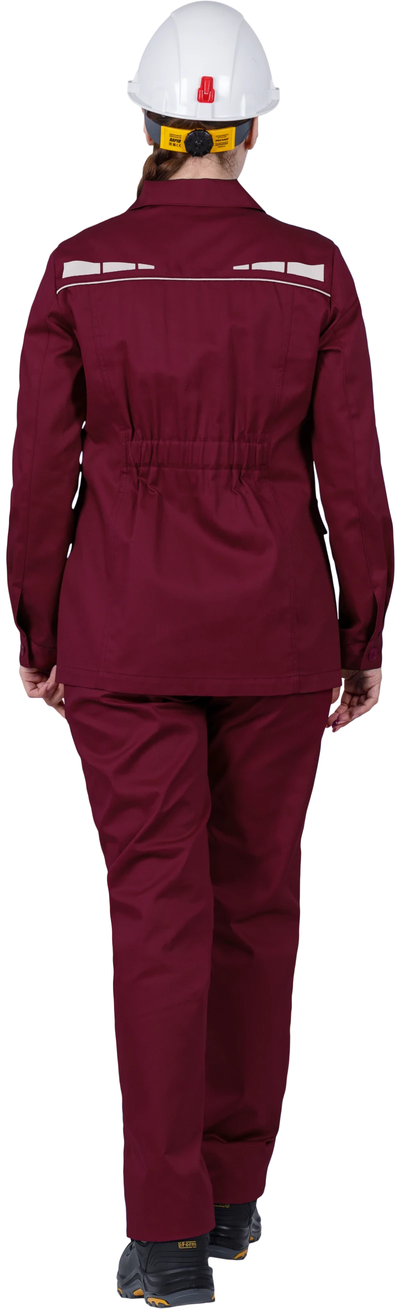 Костюм женский ОПЕРАТОР от механических воздействий и ОПЗ (куртка, брюки), цвет бордо Кос 796