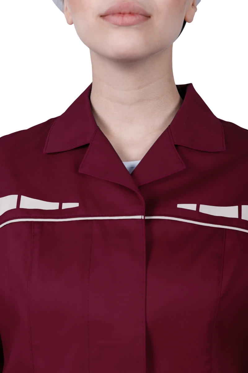 Костюм женский ОПЕРАТОР от механических воздействий и ОПЗ (куртка, брюки), цвет бордо Кос 796