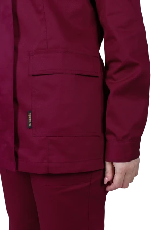 Костюм женский ОПЕРАТОР от механических воздействий и ОПЗ (куртка, брюки), цвет бордо Кос 796