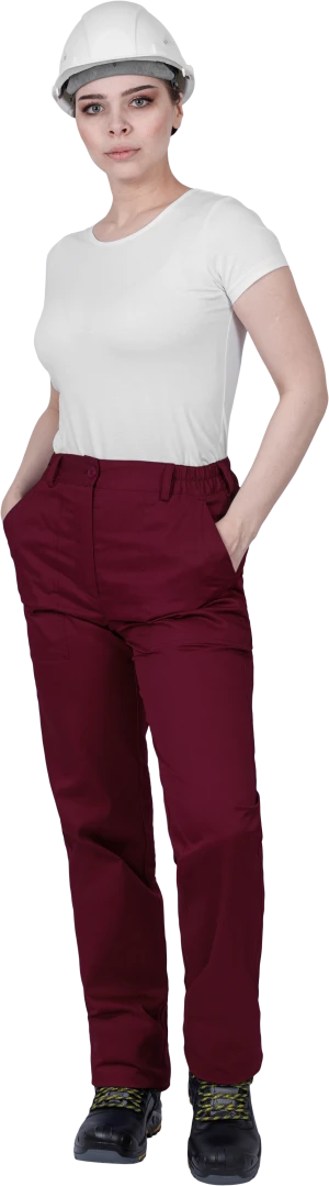 Костюм женский ОПЕРАТОР от механических воздействий и ОПЗ (куртка, брюки), цвет бордо Кос 796