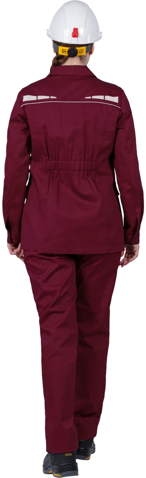 Костюм женский ОПЕРАТОР от механических воздействий и ОПЗ (куртка, брюки), цвет бордо Кос 796