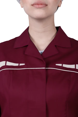 Костюм женский ОПЕРАТОР от механических воздействий и ОПЗ (куртка, брюки), цвет бордо Кос 796