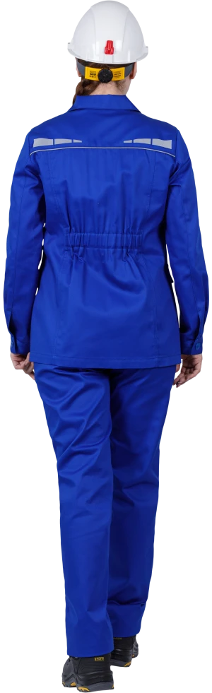 Костюм женский ОПЕРАТОР от механических воздействий и ОПЗ (куртка, брюки), цвет василёк Кос 797