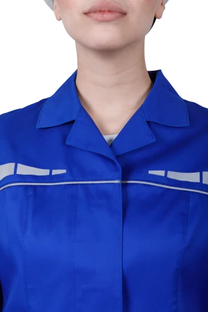 Костюм женский ОПЕРАТОР от механических воздействий и ОПЗ (куртка, брюки), цвет василёк Кос 797