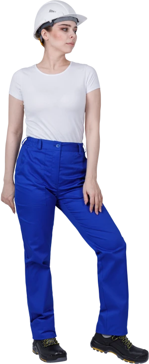 Костюм женский ОПЕРАТОР от механических воздействий и ОПЗ (куртка, брюки), цвет василёк Кос 797