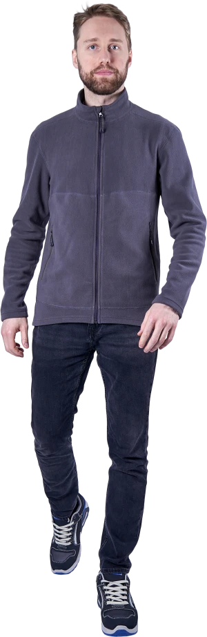 Куртка флисовая ФЬЮЖЕН, темно-серая Кур 1023