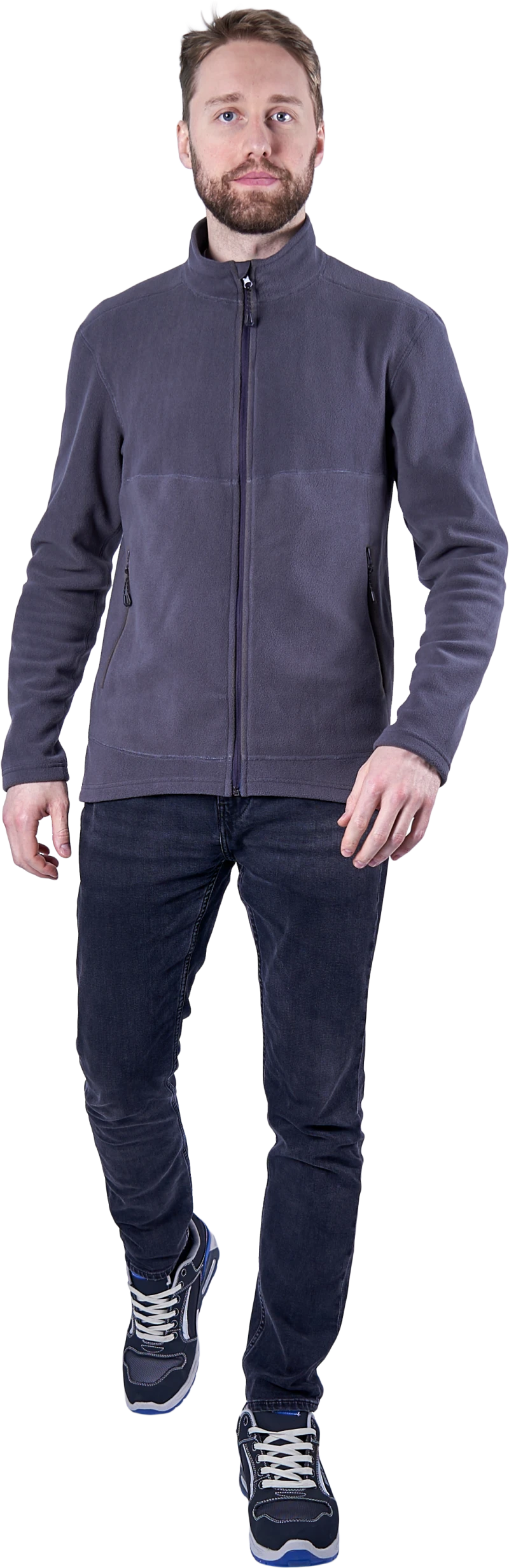 Куртка флисовая ФЬЮЖЕН, темно-серая Кур 1023