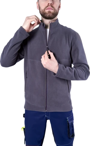 Куртка флисовая ФЬЮЖЕН, темно-серая Кур 1023