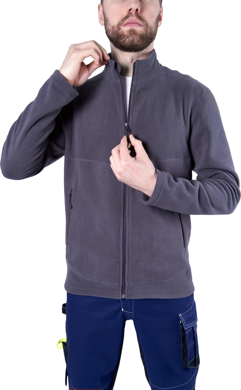 Куртка флисовая ФЬЮЖЕН, темно-серая Кур 1023