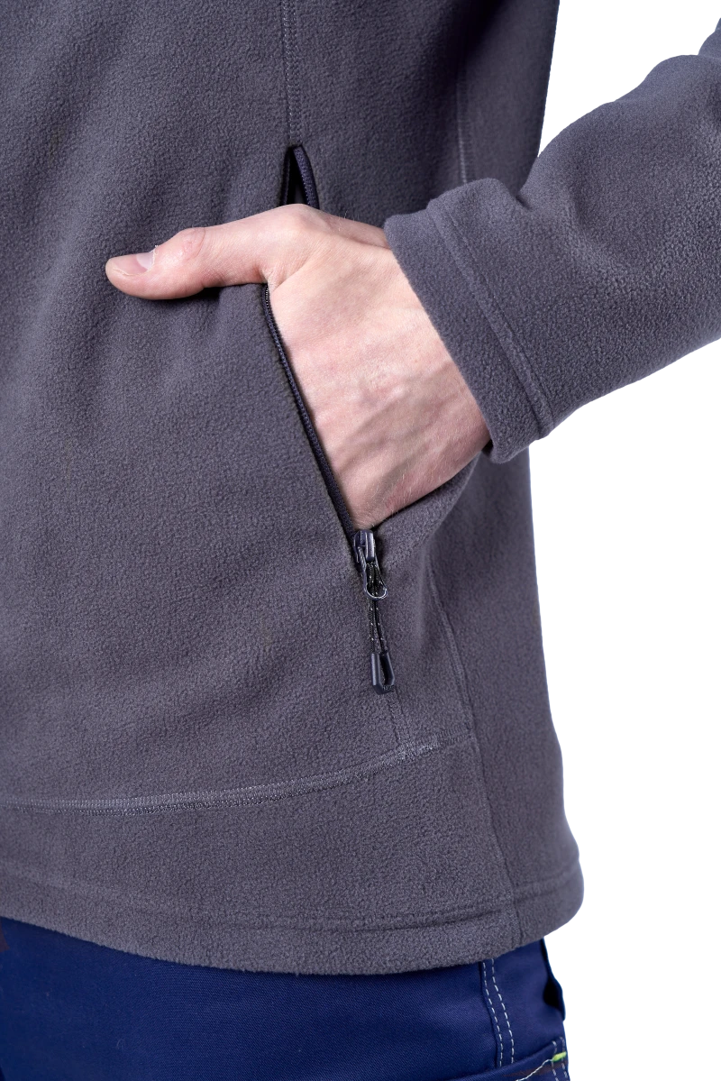 Куртка флисовая ФЬЮЖЕН, темно-серая Кур 1023