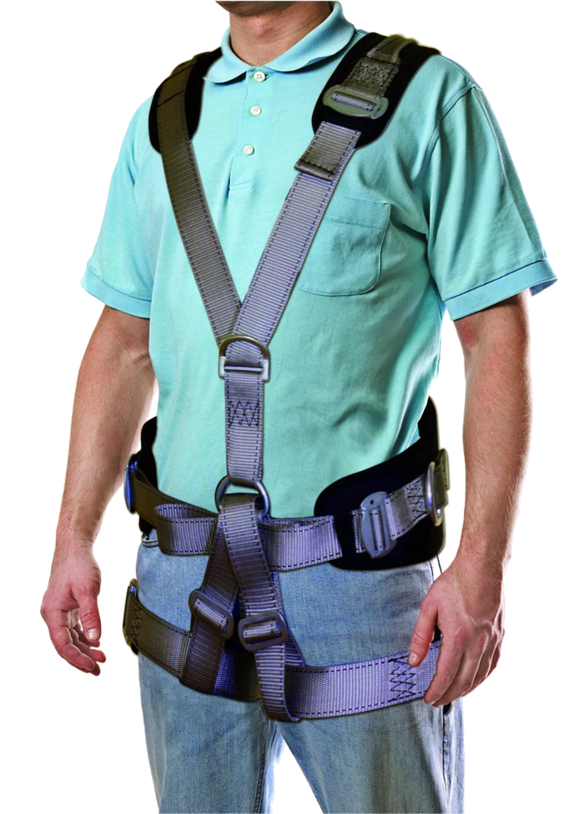 Привязь BG СПР-15, наплечные/набедренные лямки с компенсаторами, высокий плотный кушак Поя 079