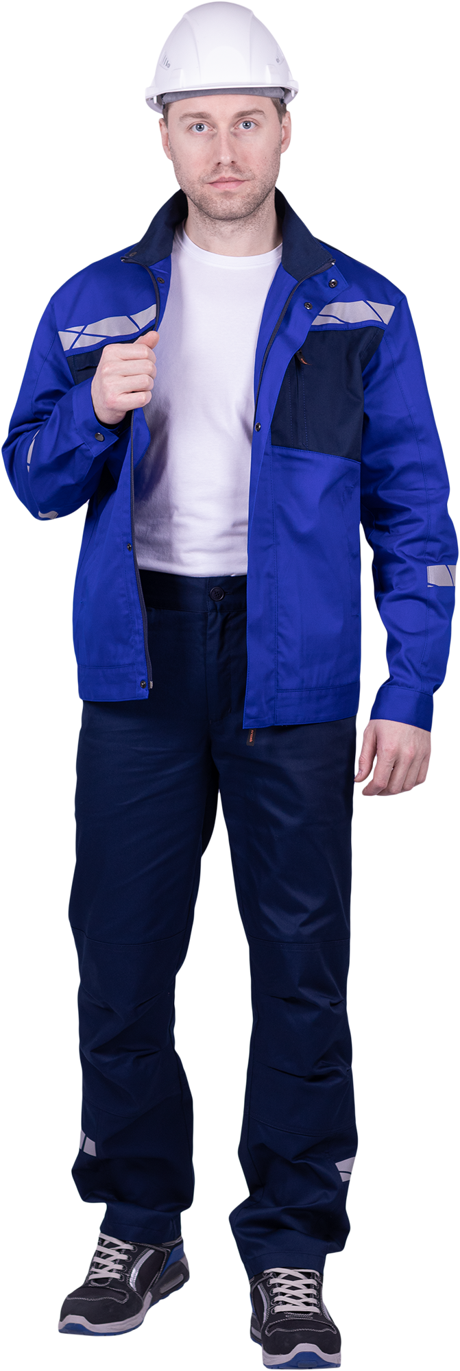 Брюки мужские СТРОНГ от механических воздействий и ОПЗ, цвет темно-синий Брю 1607.1