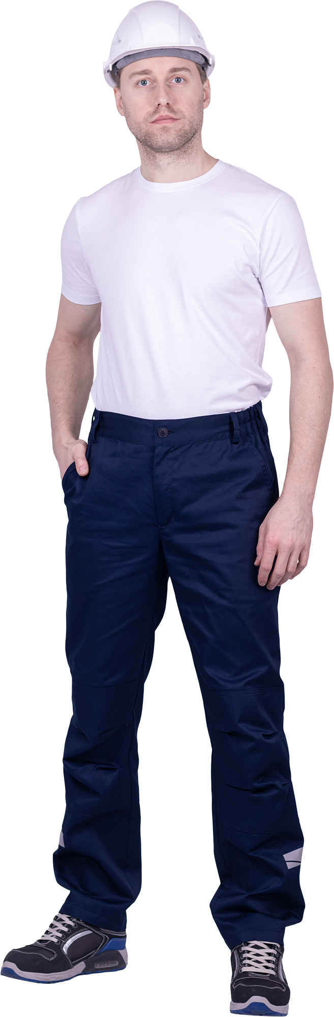 Брюки мужские СТРОНГ от механических воздействий и ОПЗ, цвет темно-синий Брю 1607.1
